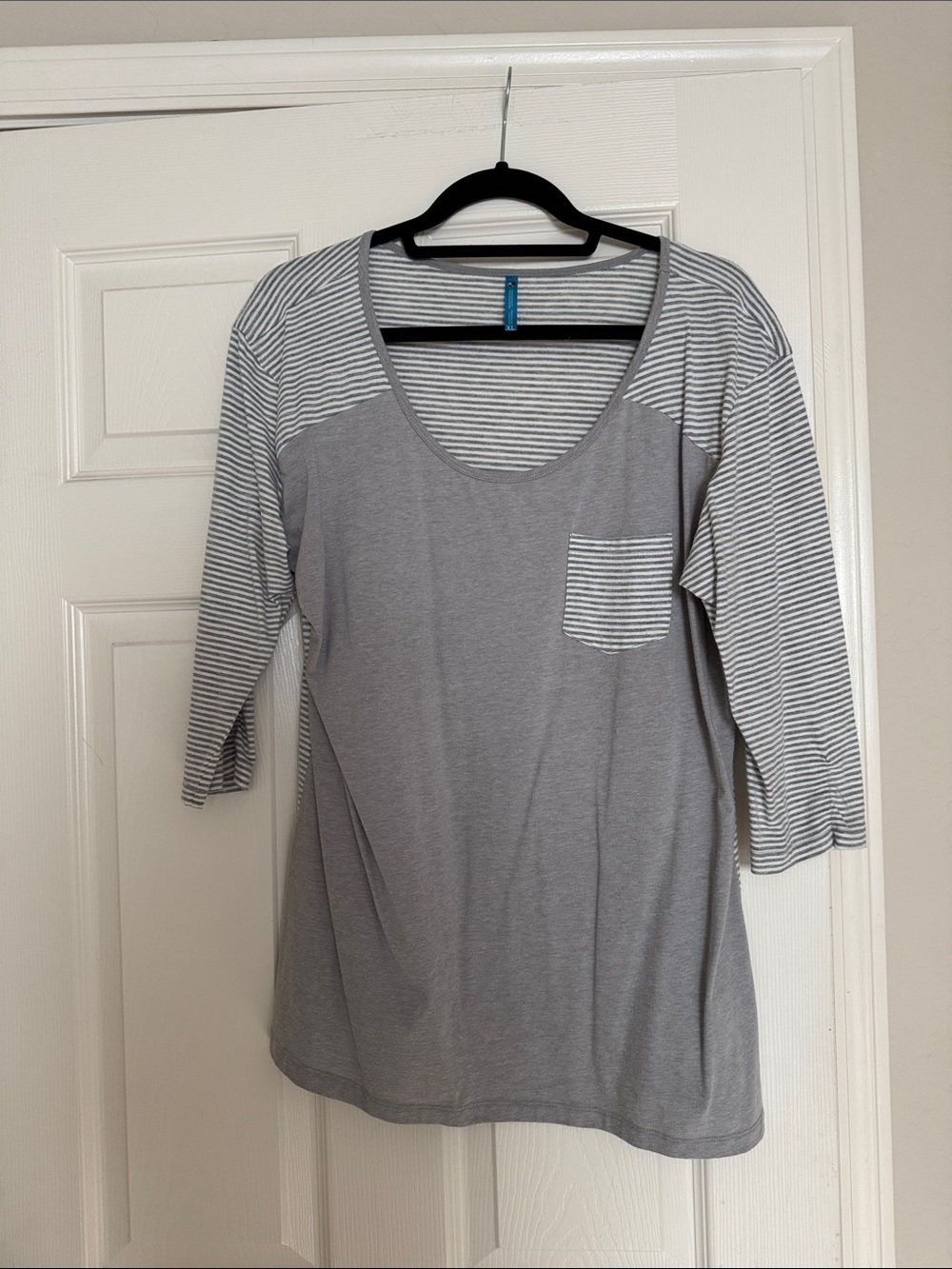 Kuhl Women's Gray Striped Long Sleeve Tee